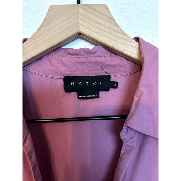 Hatch Maternity 'The Silvina' Purple Cotton Midi Dress - Picture 3 of 4